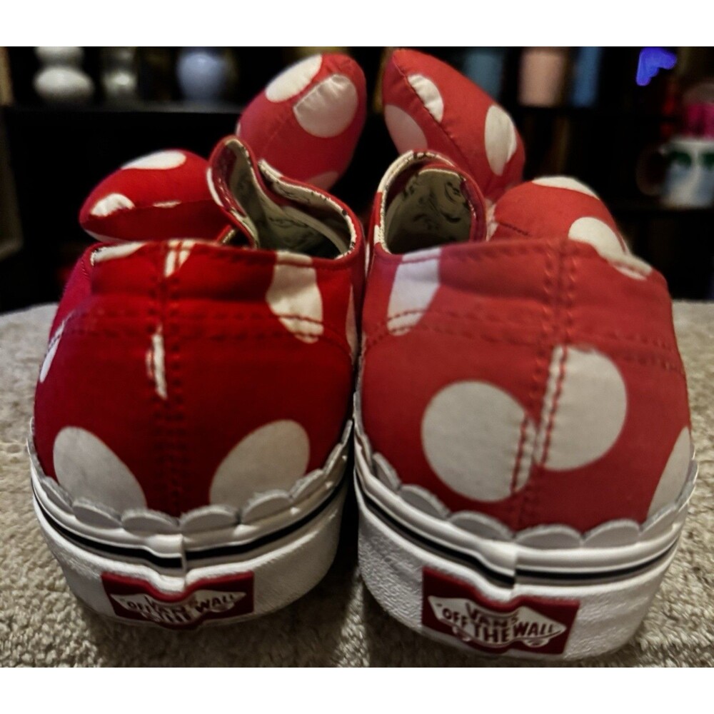 EUC VANS X DISNEY AUTHENTIC MINNIE MOUSE BOW POLKA DOT WOMEN’S 9.5 MEN’s 8.0 - Picture 3 of 7